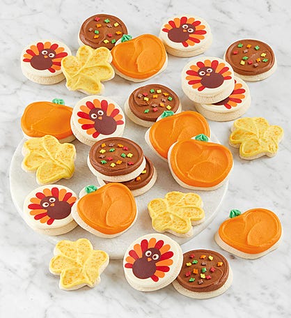 Buttercream-Frosted Thanksgiving Cookies